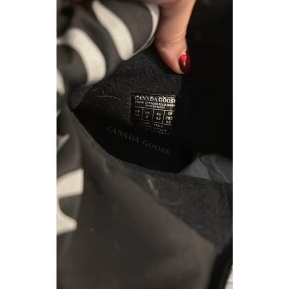 Canada Goose Cypress Fold-Down Puffer Boots Black Size 10 New in Box Snow Winter - Picture 3 of 12